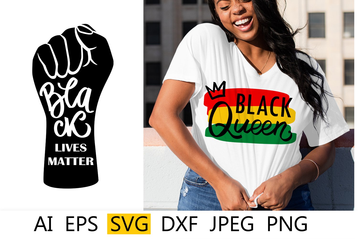 Black lives matter - colorful t-shirt design.