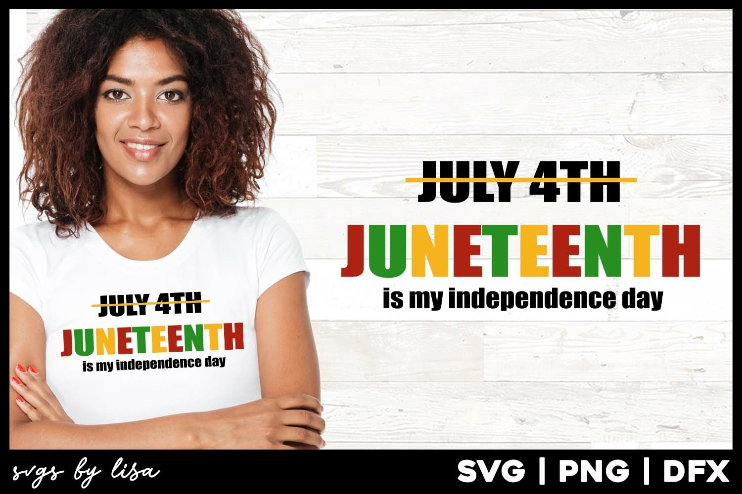 Juneteenth is my independence day - colorful print.