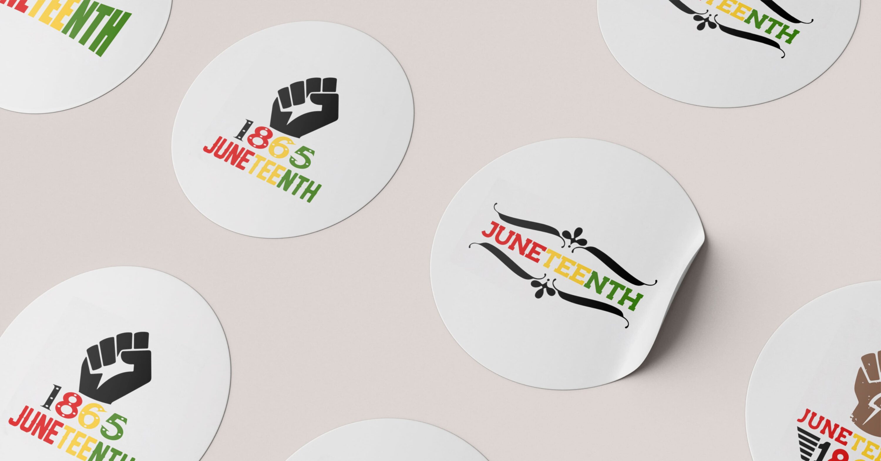 Juneteenth themed stickers.