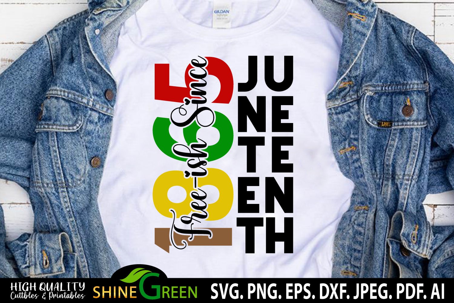 Juneteenth svg by shine green studio - shirt.