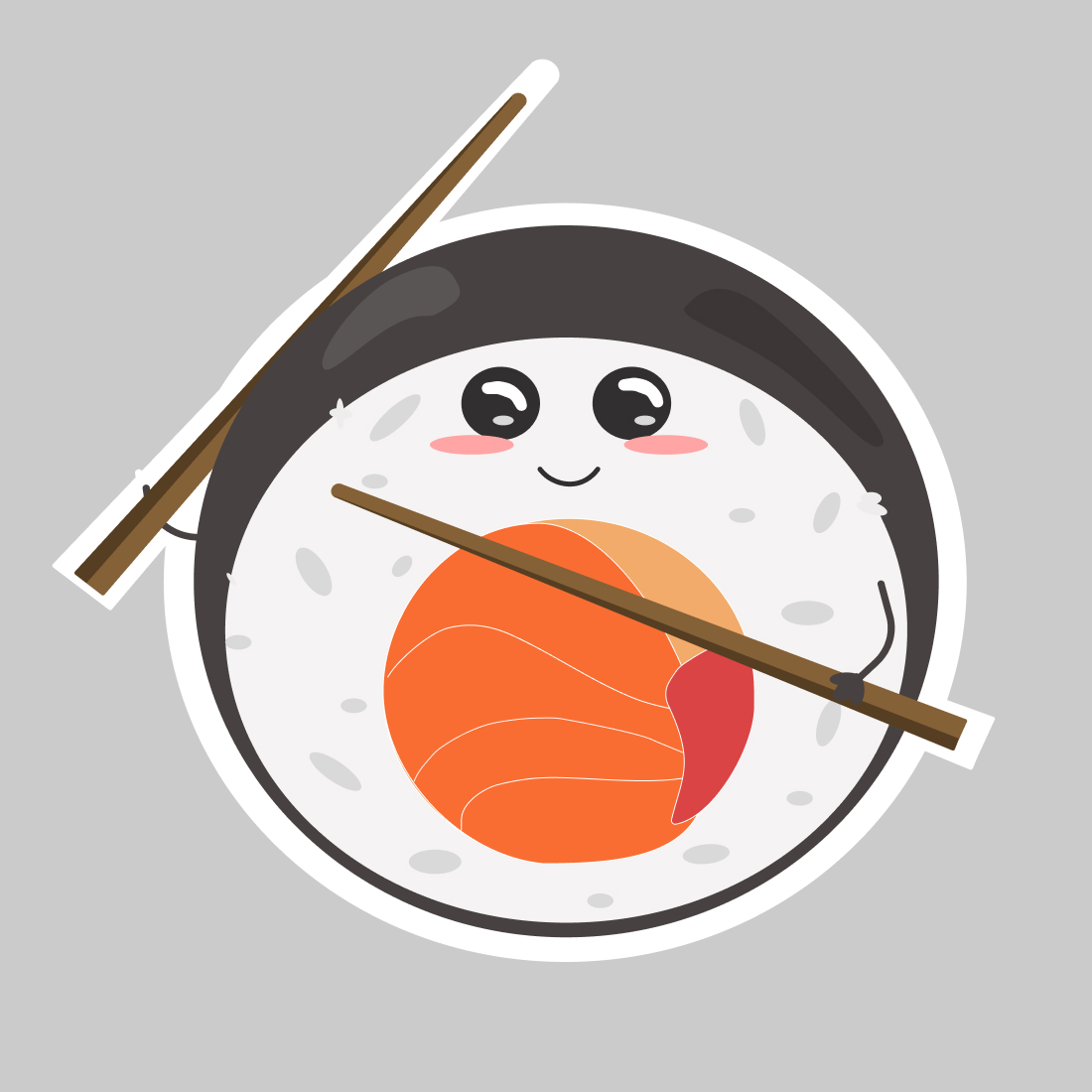 Kawaii Sushi Stickers jpg