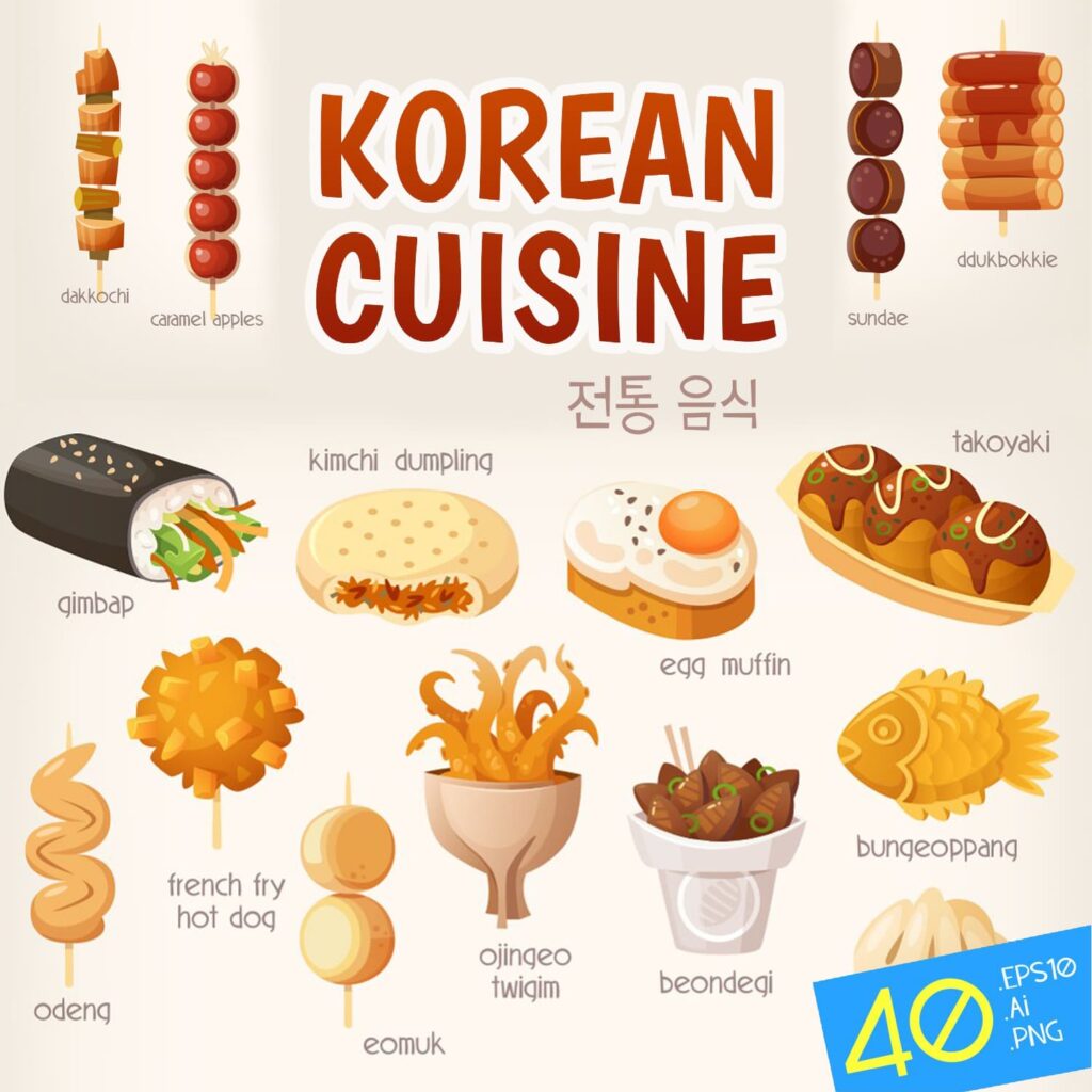 Korean Cuisine Dishes MasterBundles