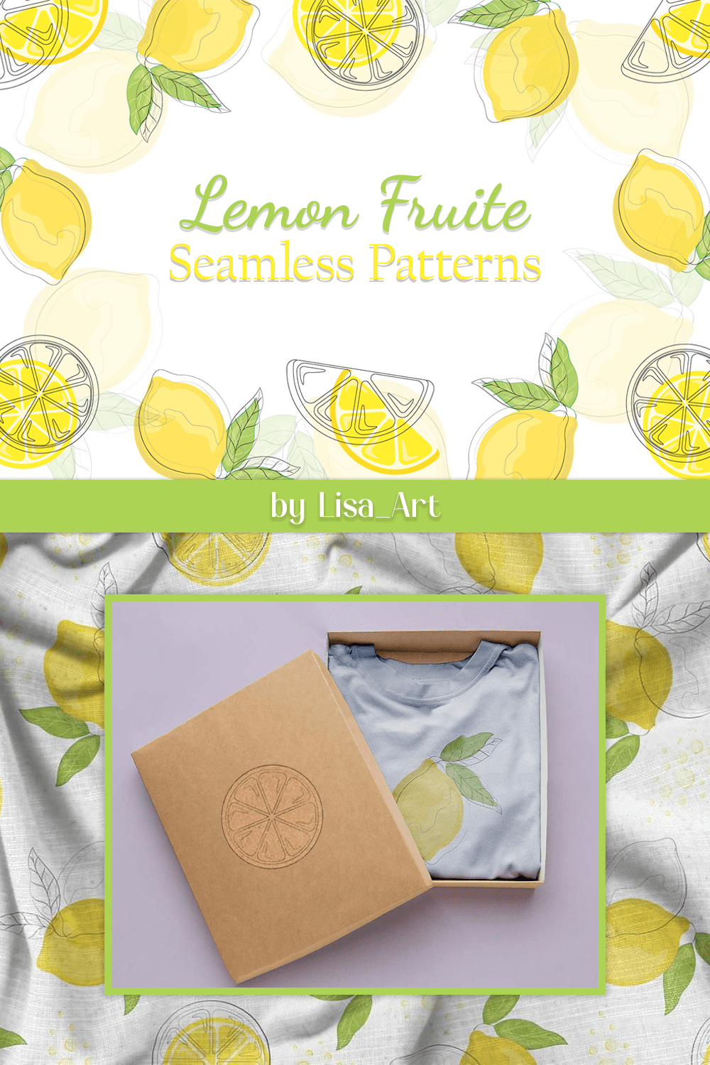 lemon fruite seamless patterns pinterest