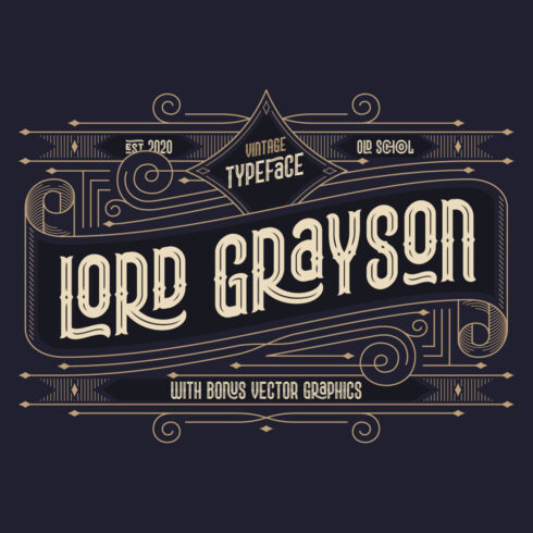 Lord Grayson Vintage Font cover image.