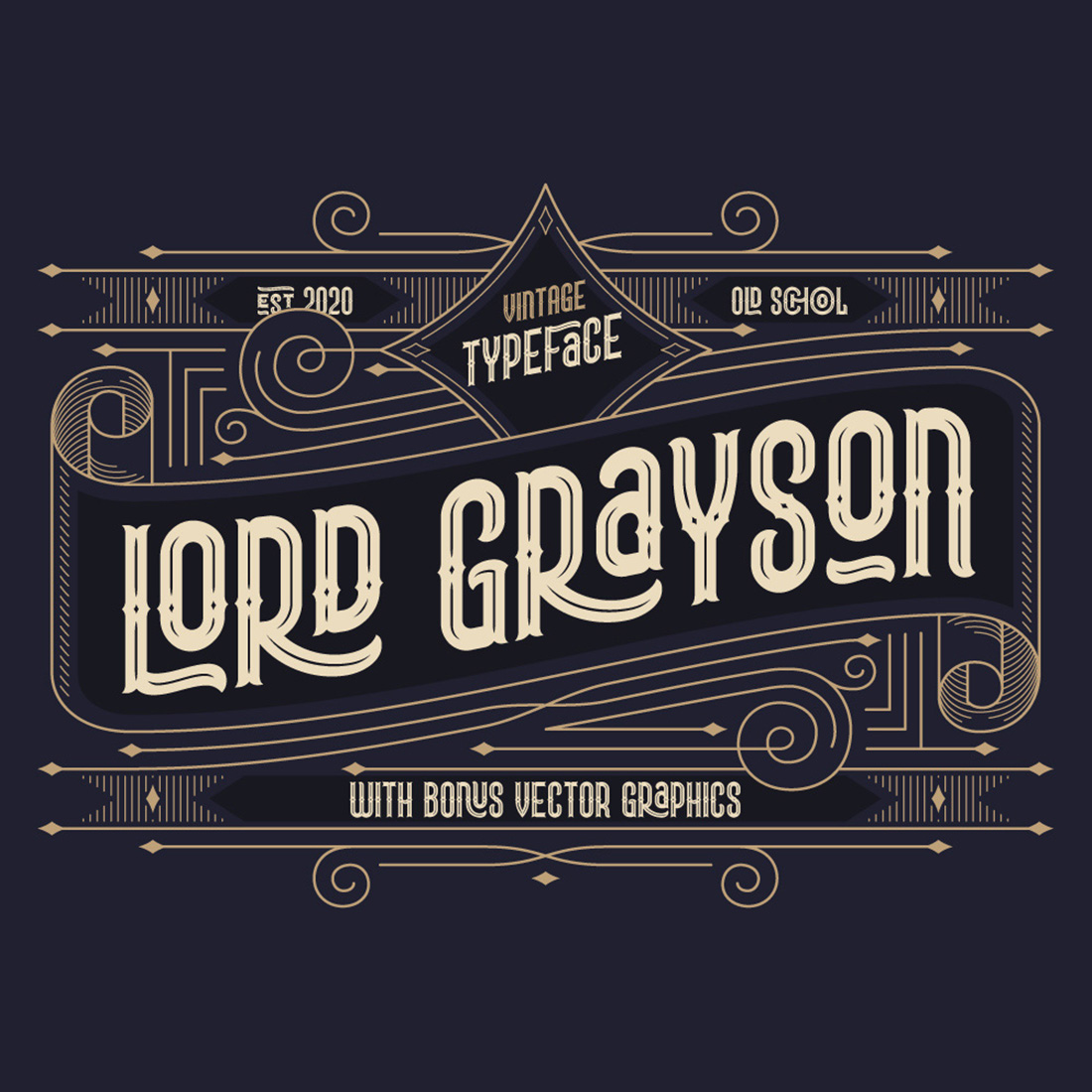 Lord Grayson Vintage Font cover image.