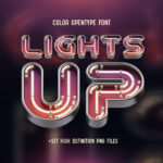 Lights UP Color Font cover image.