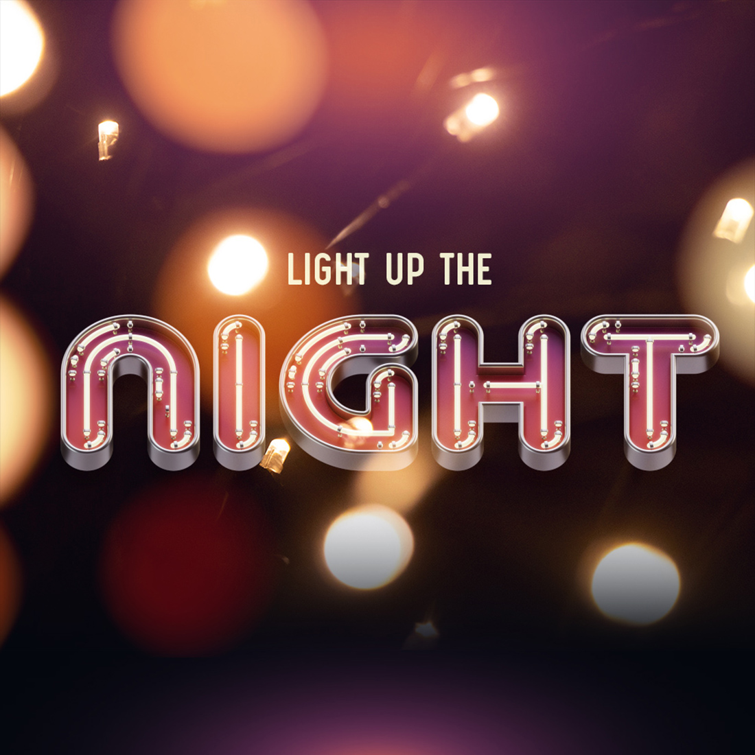 Lights UP Color Font examples.