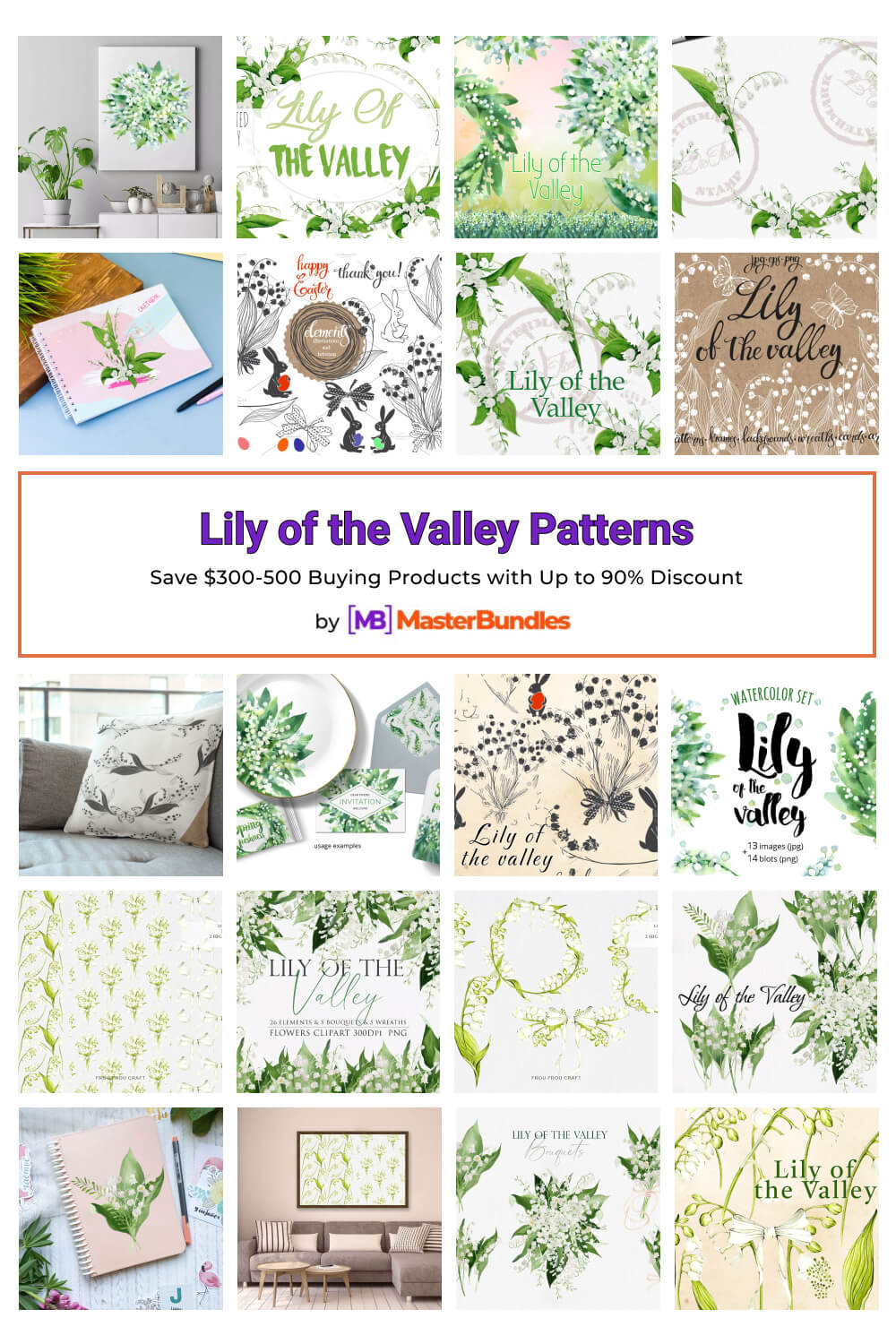 lily of the valley patterns pinterest image.