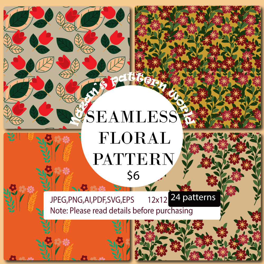 Seamless Floral Pattern example.