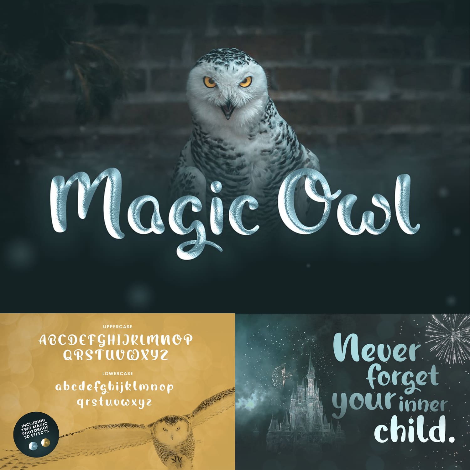 Magic Owl - An enchanting Typeface cover.