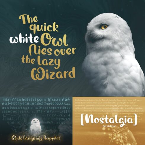 Magic Owl - An enchanting Typeface.