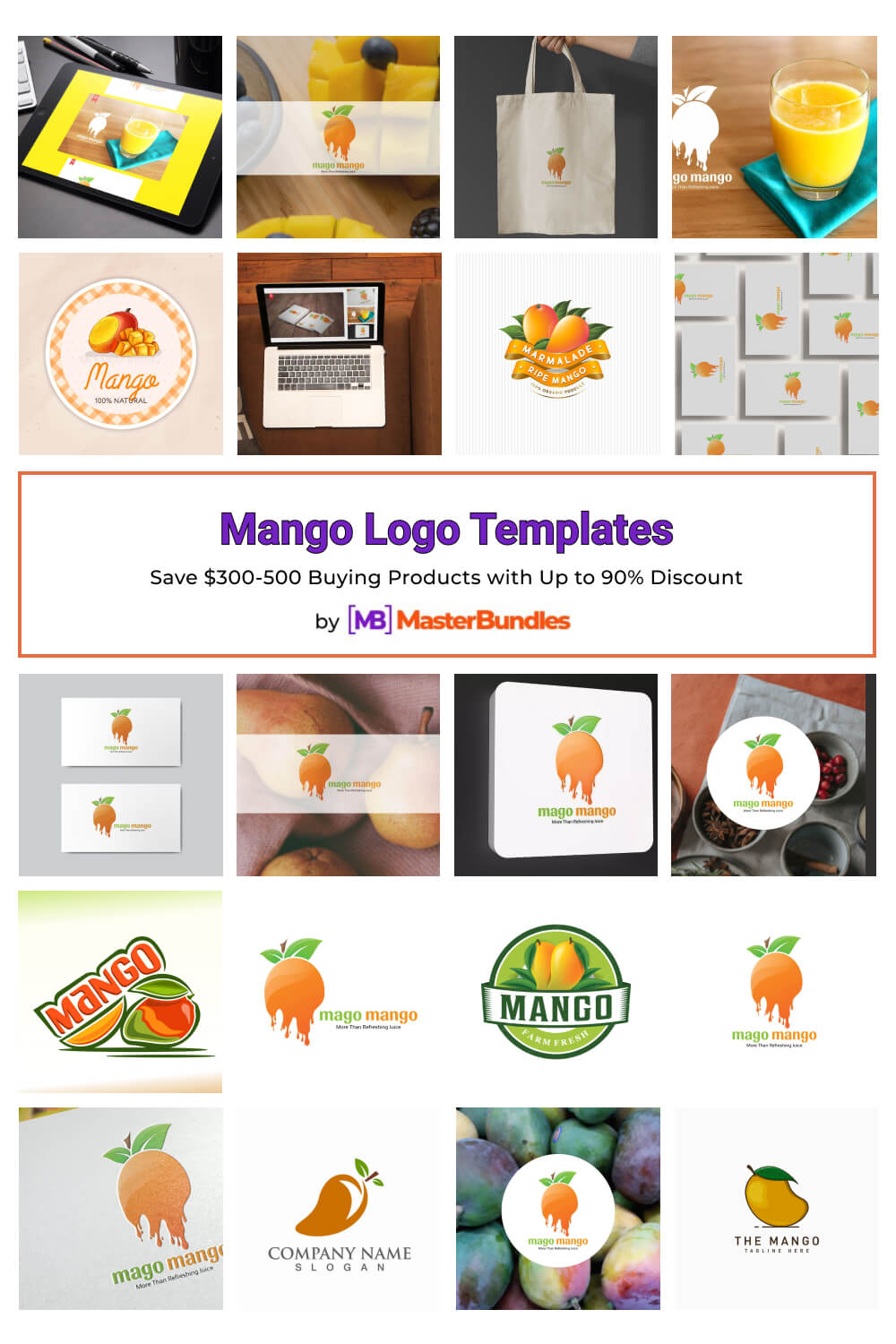 mango logo templates pinterest image.