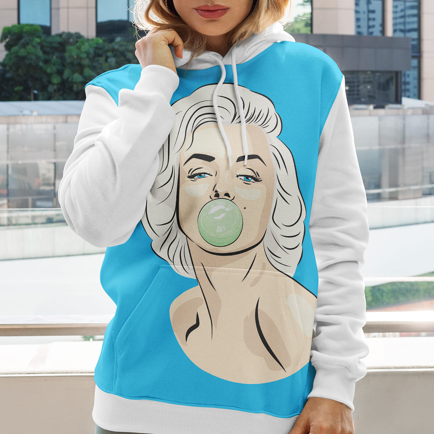 Preview marilyn monroe bubble gum svg cover.