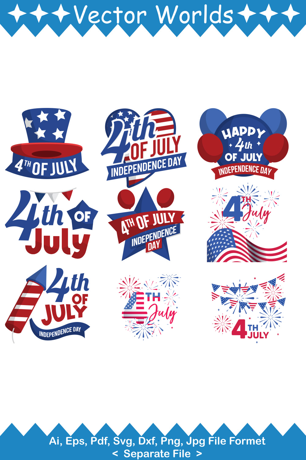 4 Th July Svg, July, Enjoy, Usa, America Svg pinterest image.