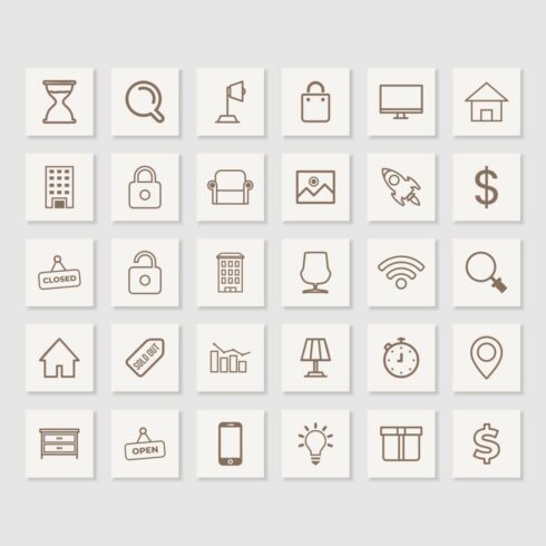 Real Estate Marketing Instagram Engagement Template Icons Example.