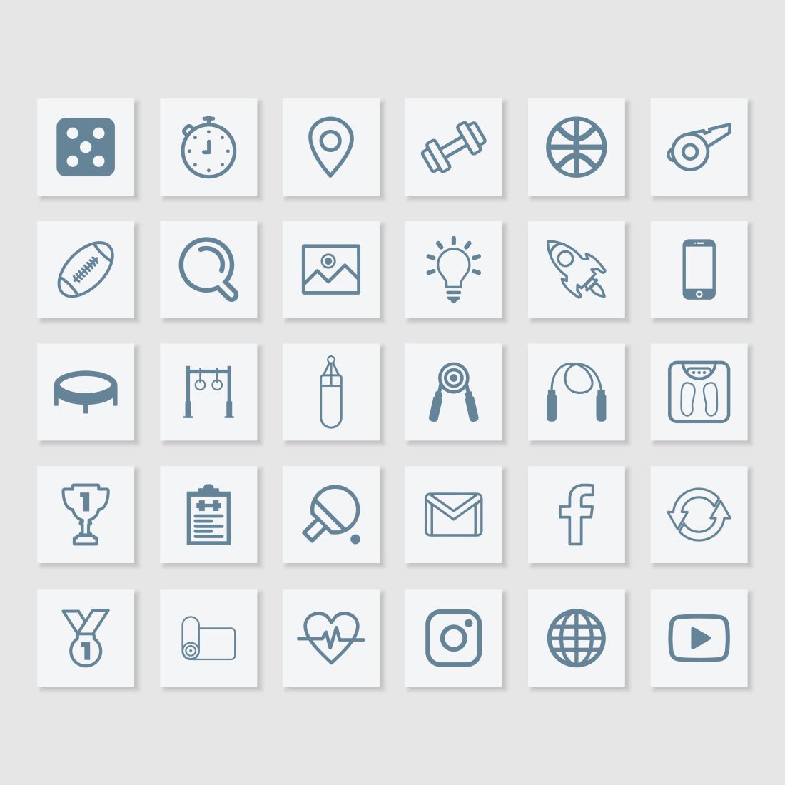 Wellness Coach Instagram Template Icons.