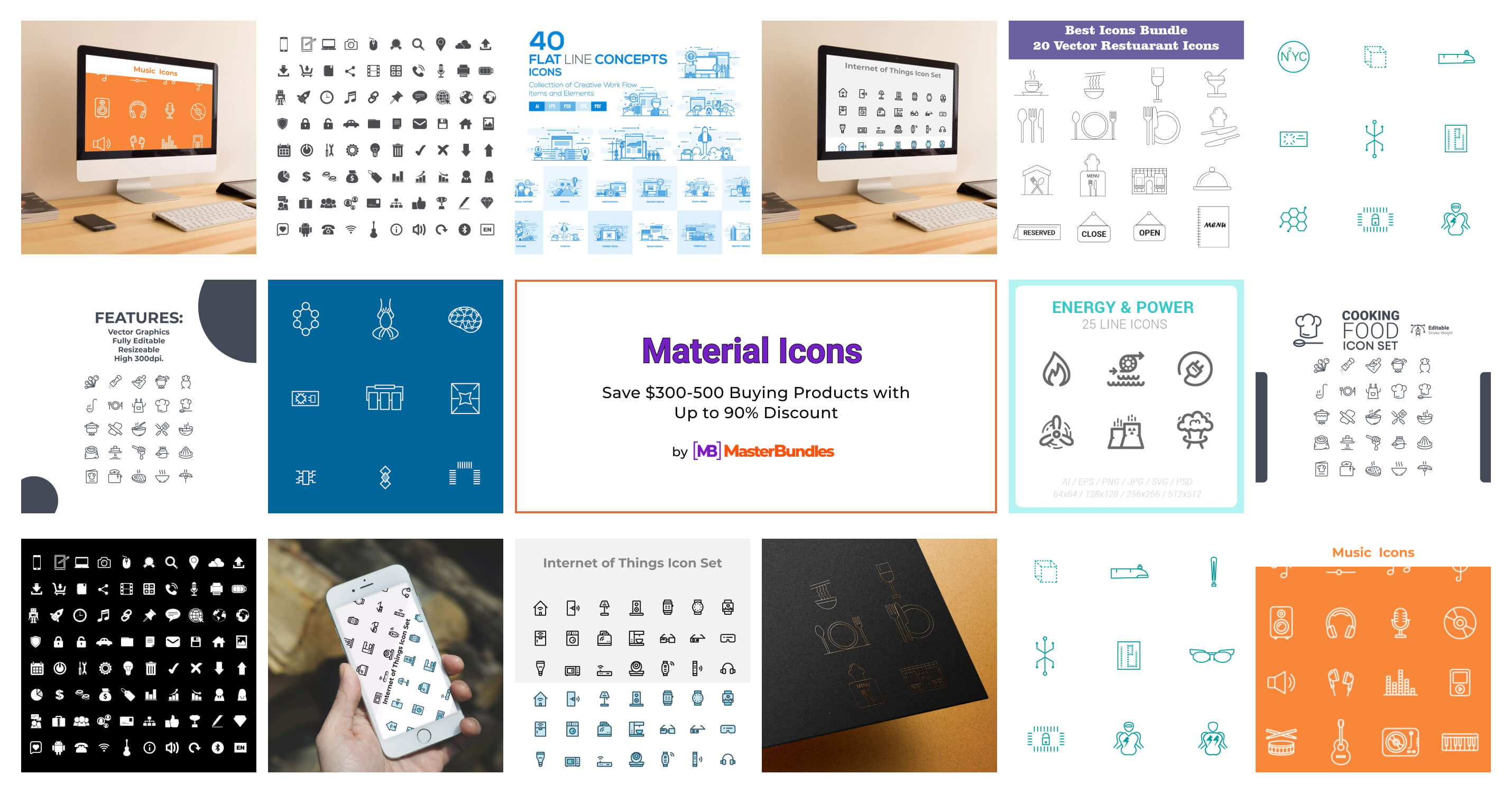 407+ Material Icons 2025 - MasterBundles