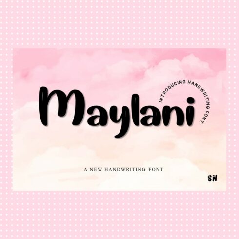 Maylani - Cute Love Font cover image.