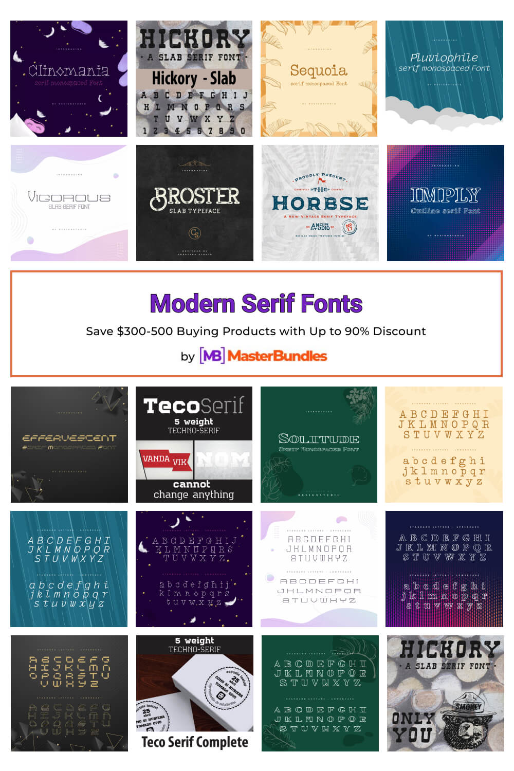 modern serif fonts pinterest image.