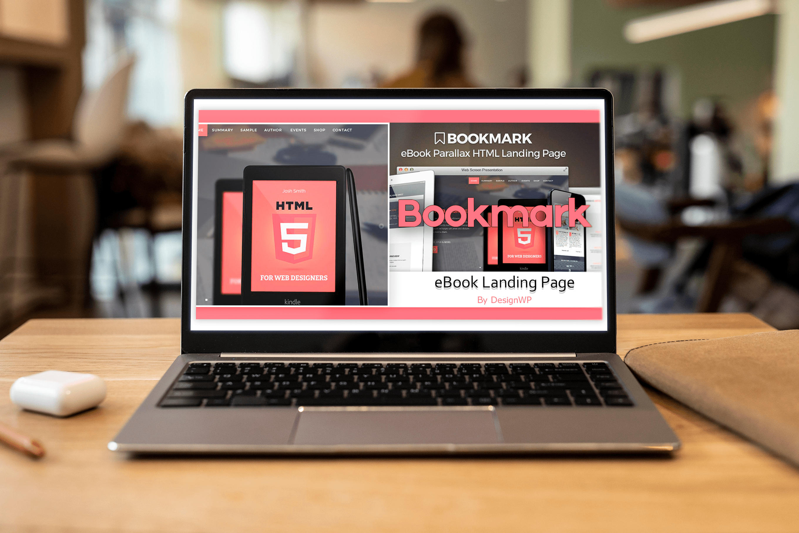 Bookmark - eBook Landing Page - laptop.