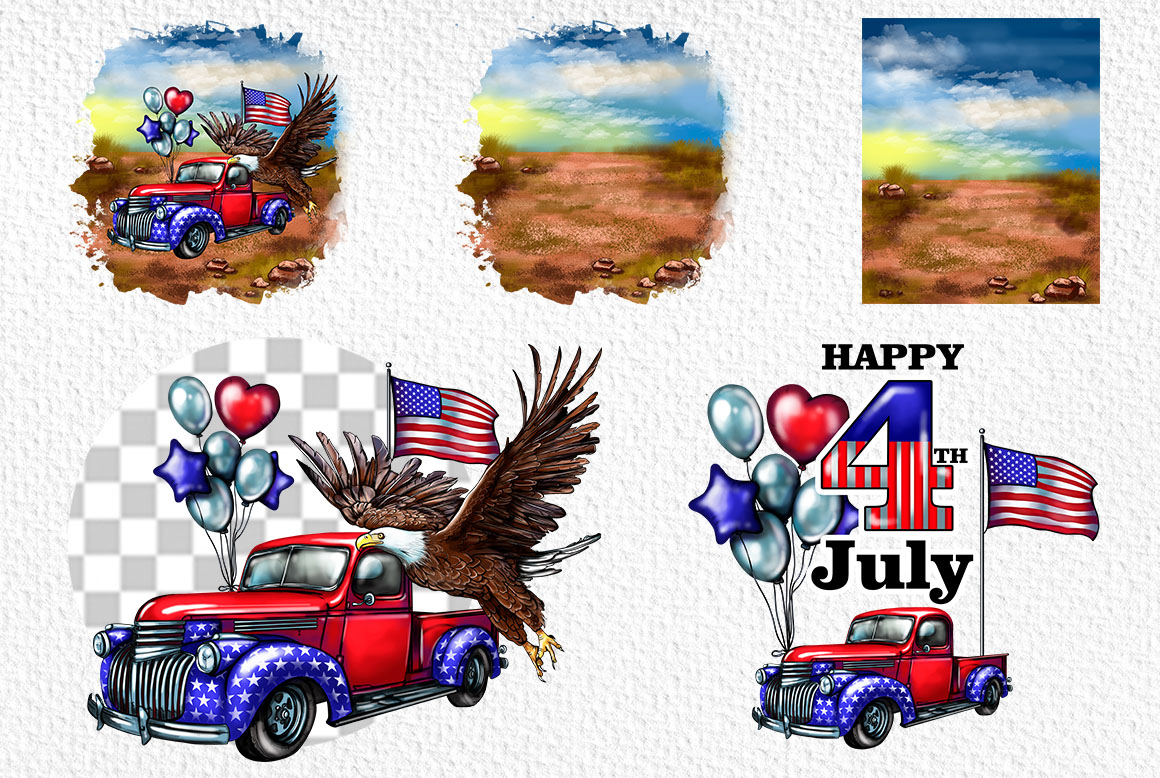 4th of July Independence Day Clipart.