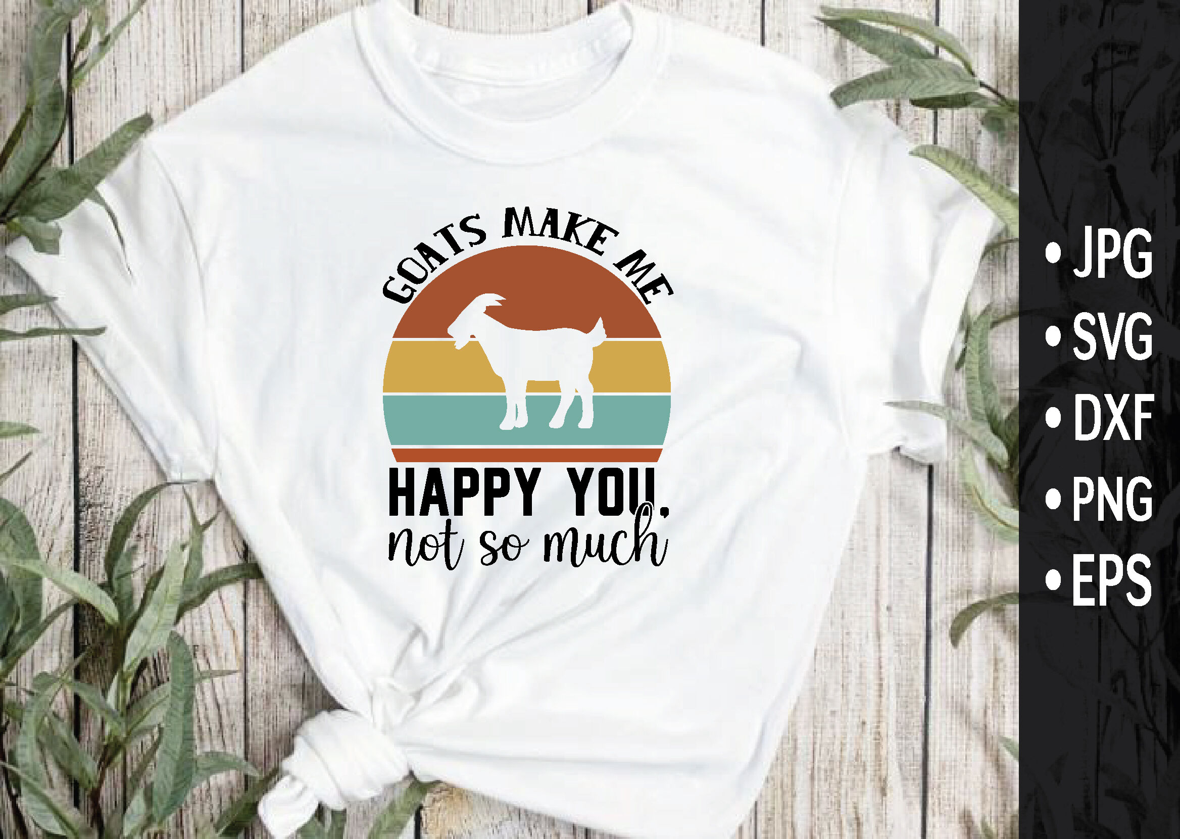 White shirt with a horse saying god's make me happy you not so.