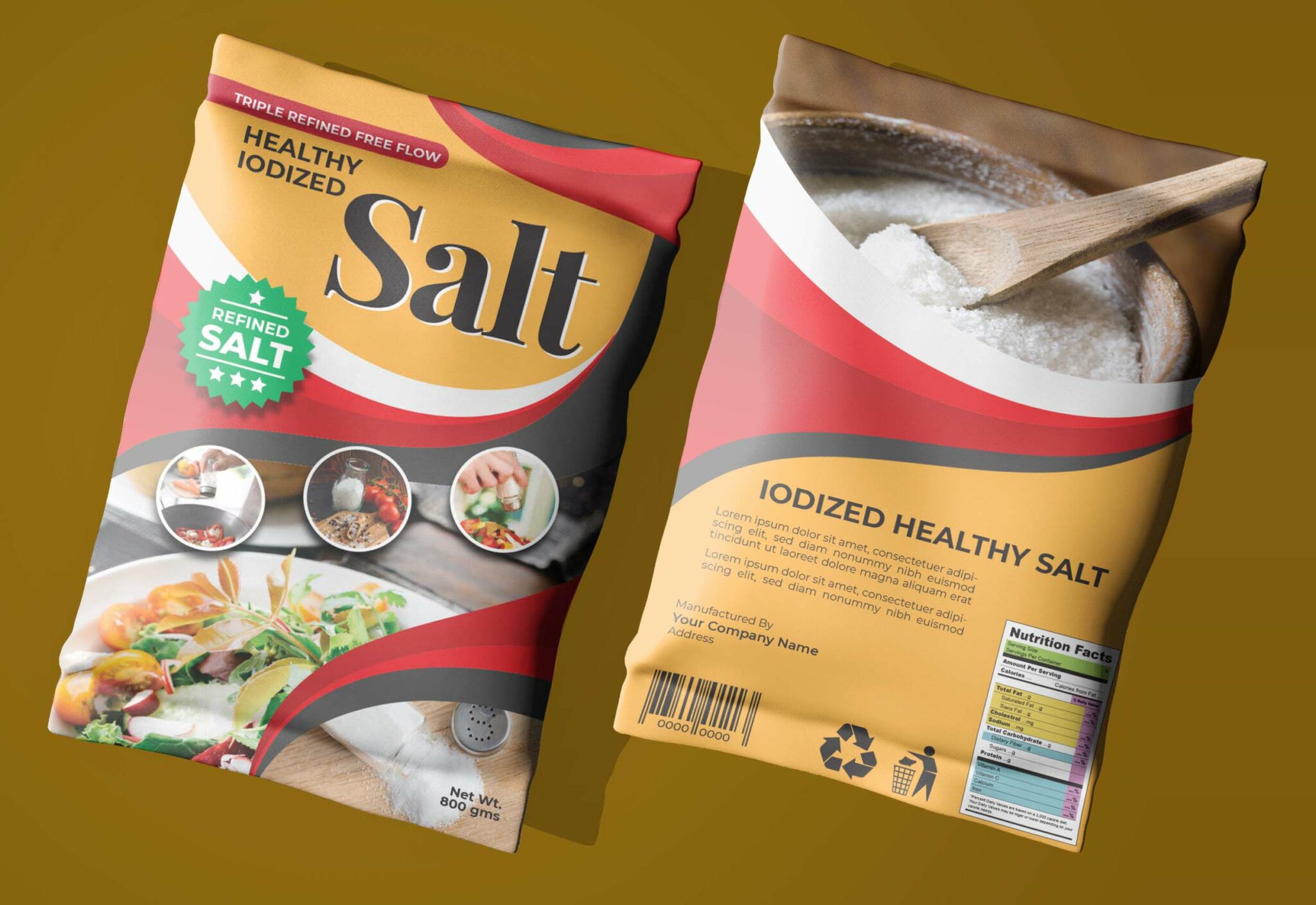 Salt Packaging / Pouch Design in Just $10 Only - MasterBundles