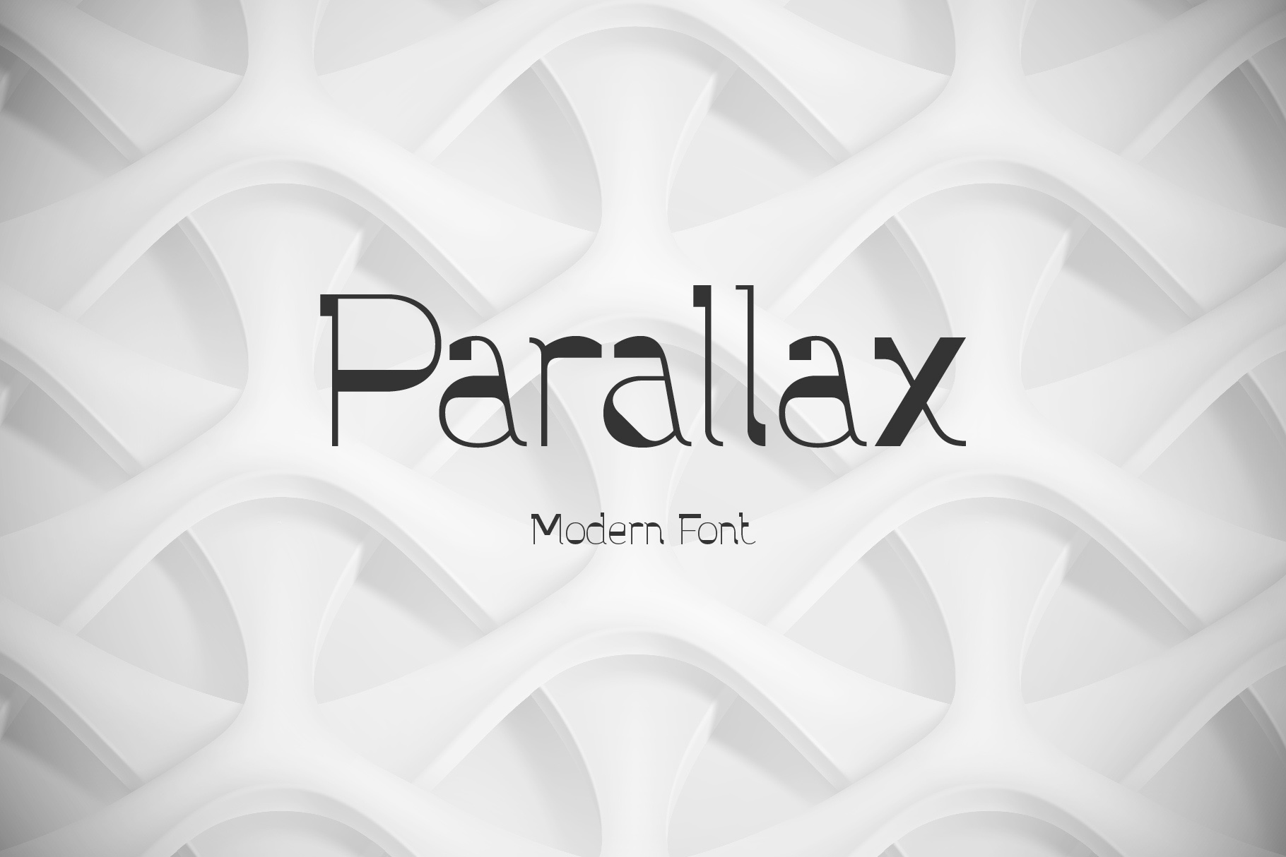 Parallax Font and Graphics facebook image.