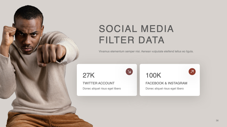Social media filter data.