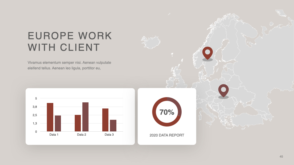 Slide for your clients from Europe.
