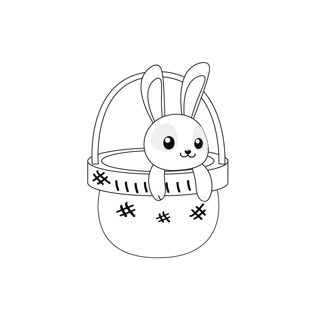 Bunny Coloring Pages example.