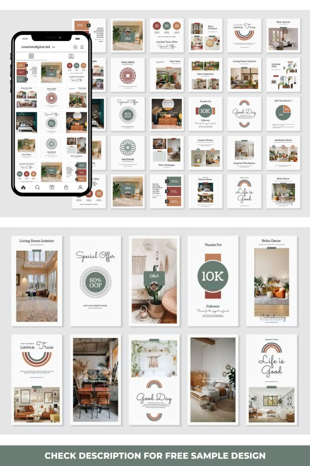 Spring Realtor And Real Estate Social Media Templates Pinterest Image.