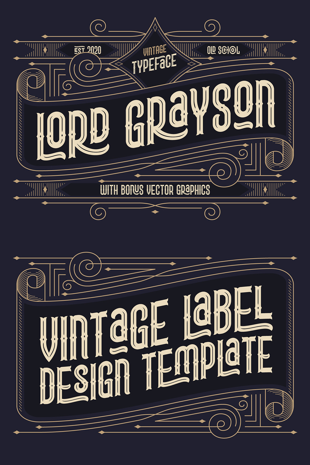 pinterest Lord Grayson Vintage Font.