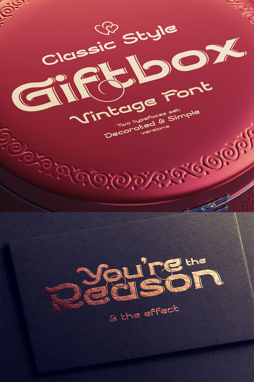 pinterest Giftbox Font.