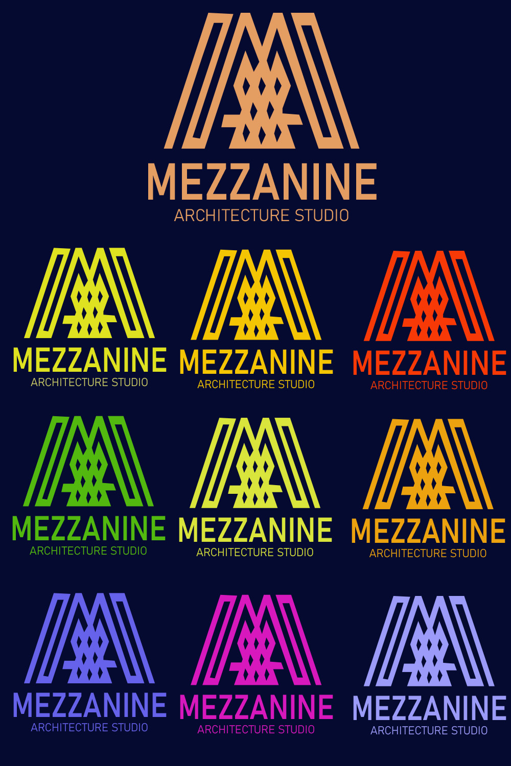 pintrest Mezzanine Logo Bundle.