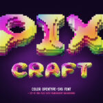 Pixcraft – Color Bitmap Font cover image.