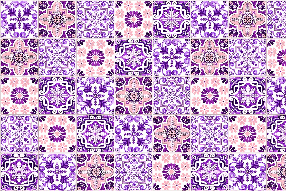 36 gorgeous Azulejos - SET4 Seamless patterns.