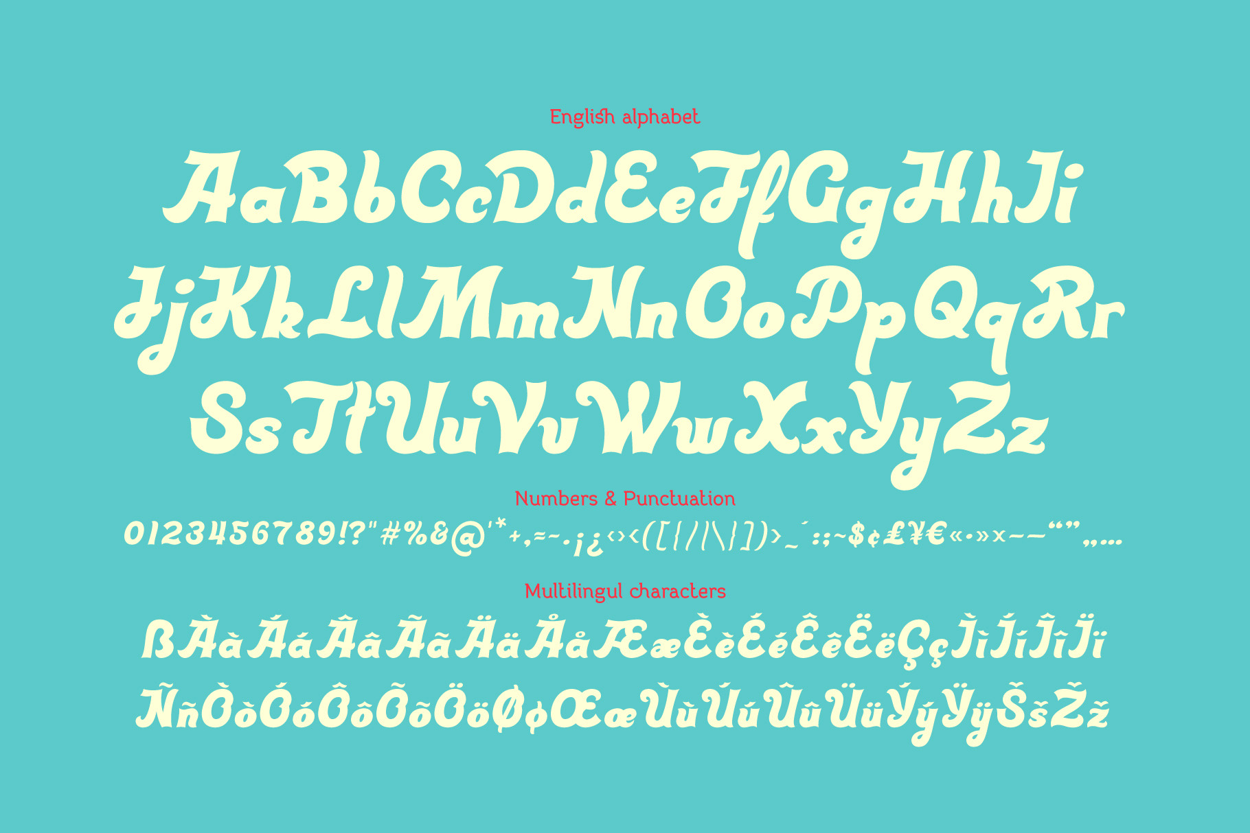 Sunny Bay Font and Graphics letters.