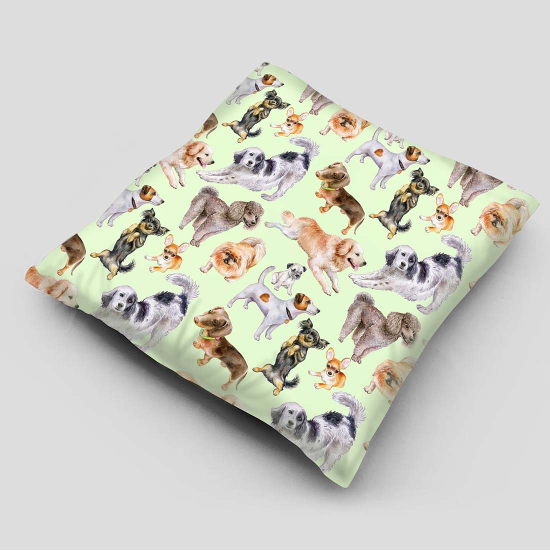 Puppy Dog Digital Papers. Seamless patterns previews.