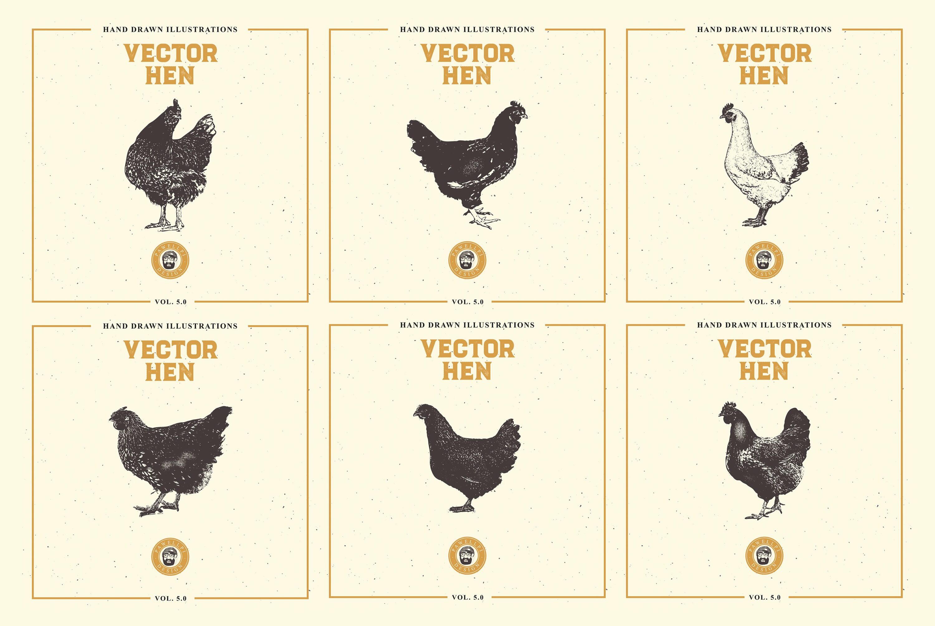 Cool hens for interesting illustration.