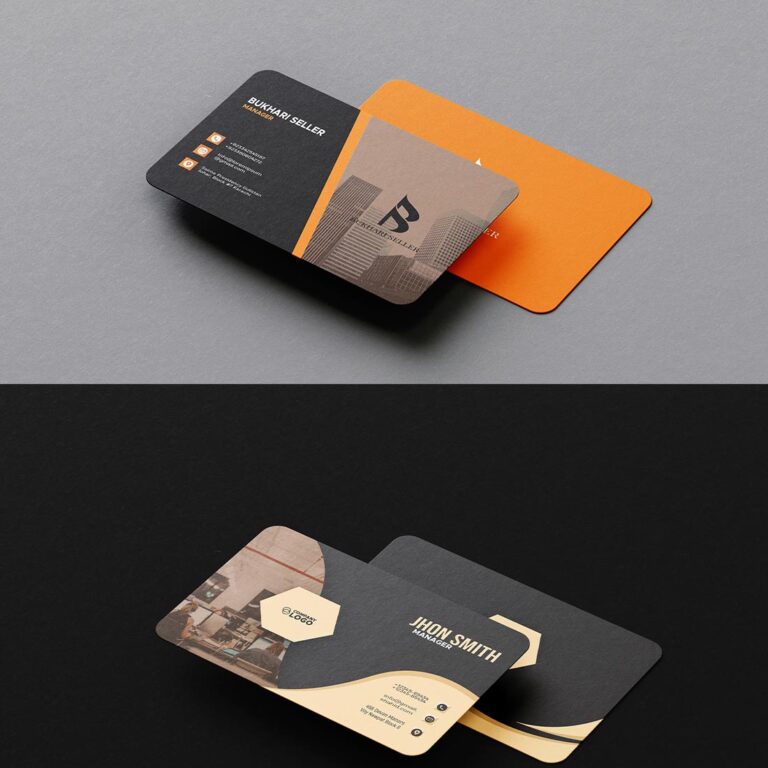 Pack of 2 Modern Business Cards - MasterBundles