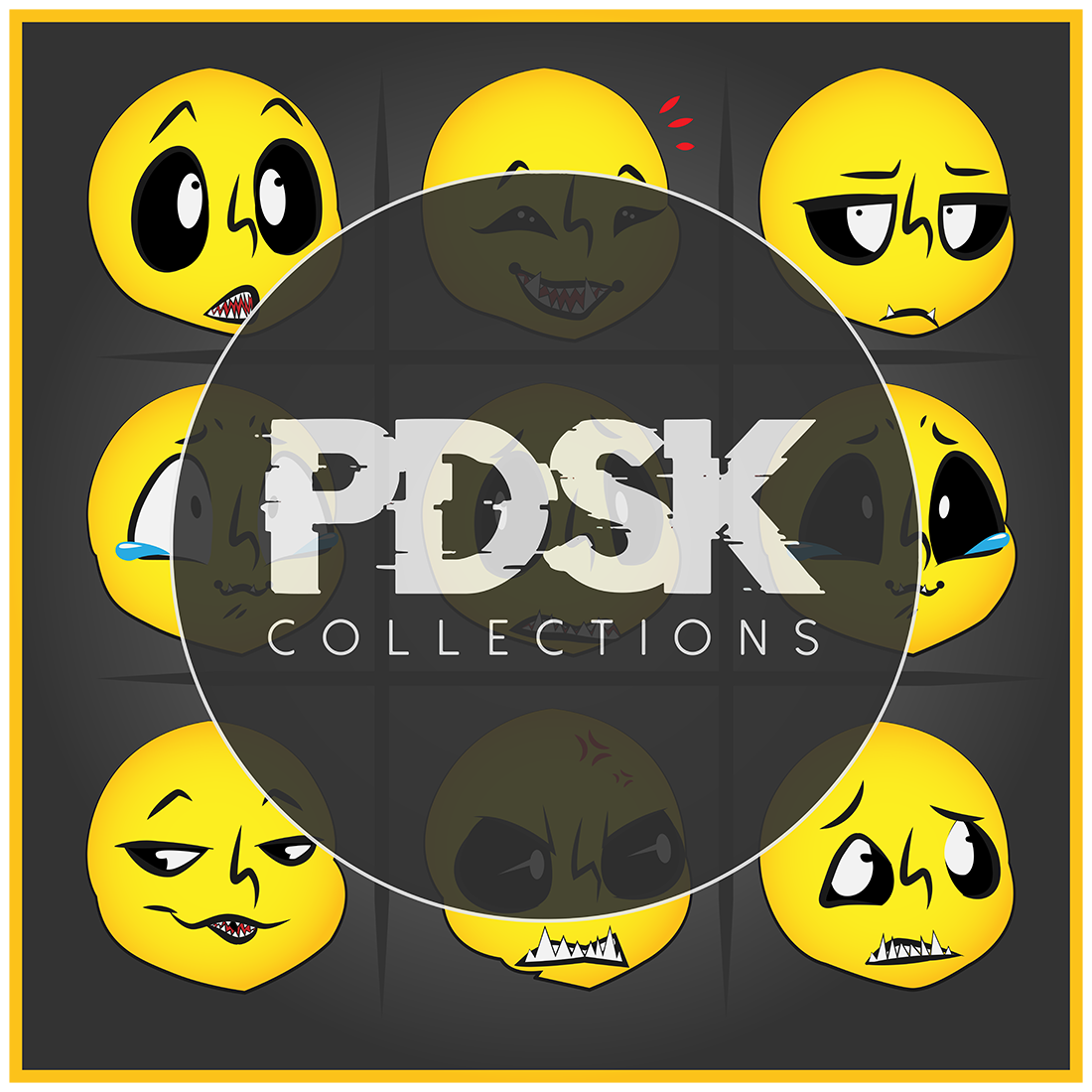 Cool Pdsk Emoticons Face Character Super High Res cover image.