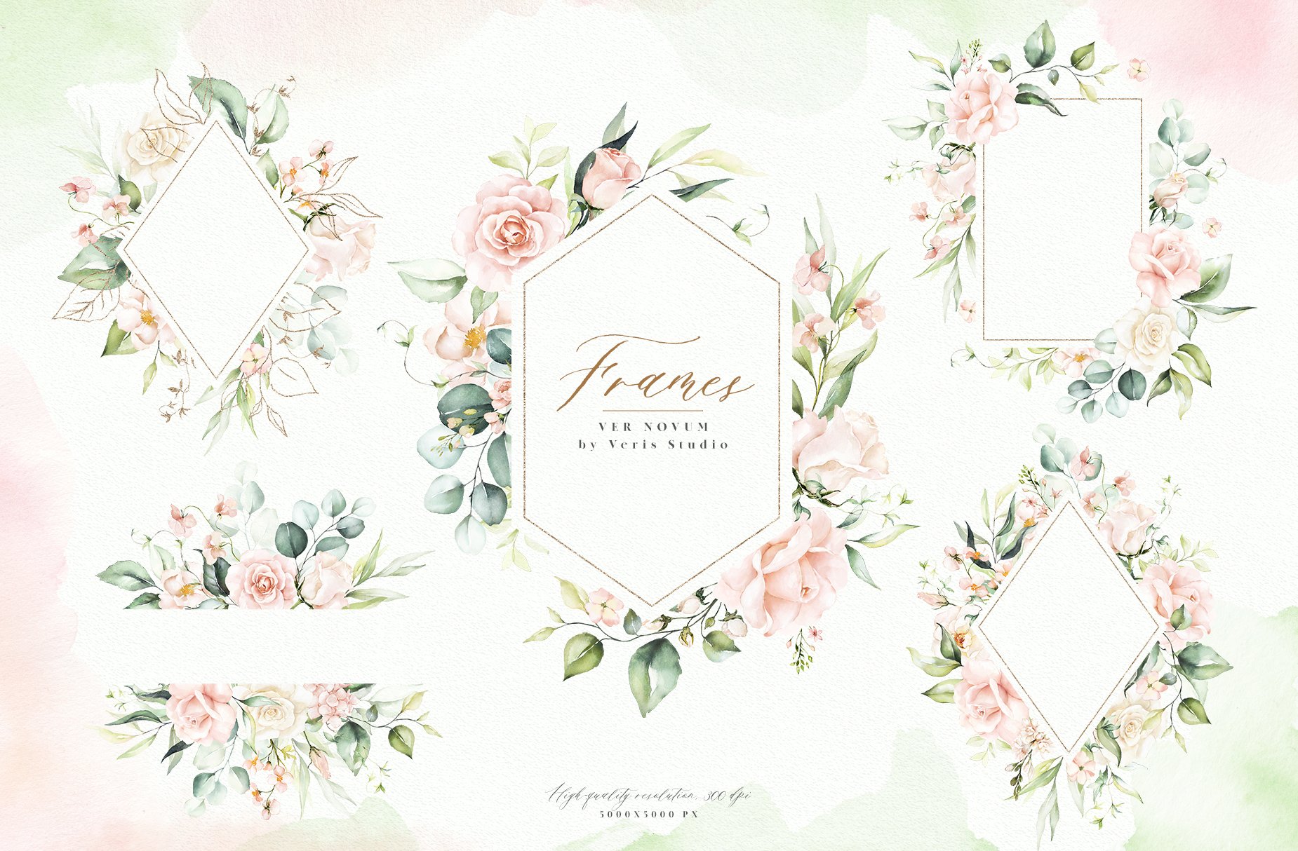 Flowers frame for your beautiful illustration.