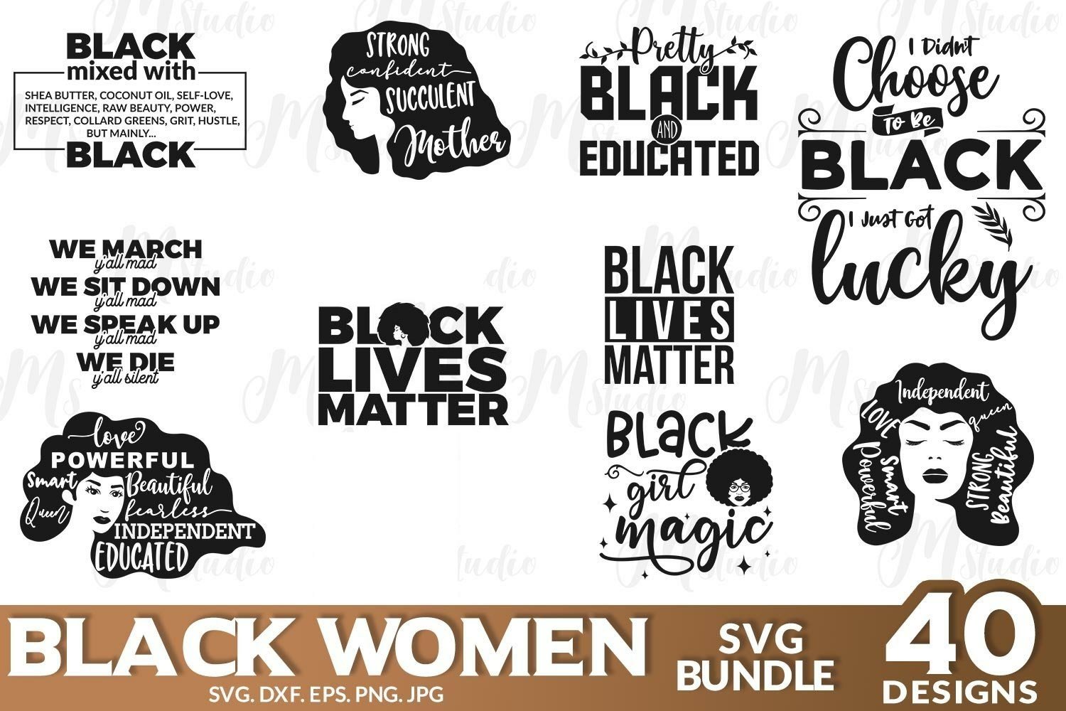 Black Women SVG Bundle.
