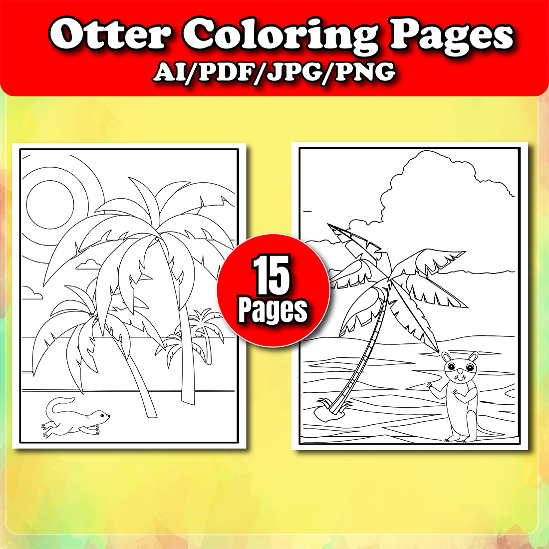 preview image Otter Coloring Pages.
