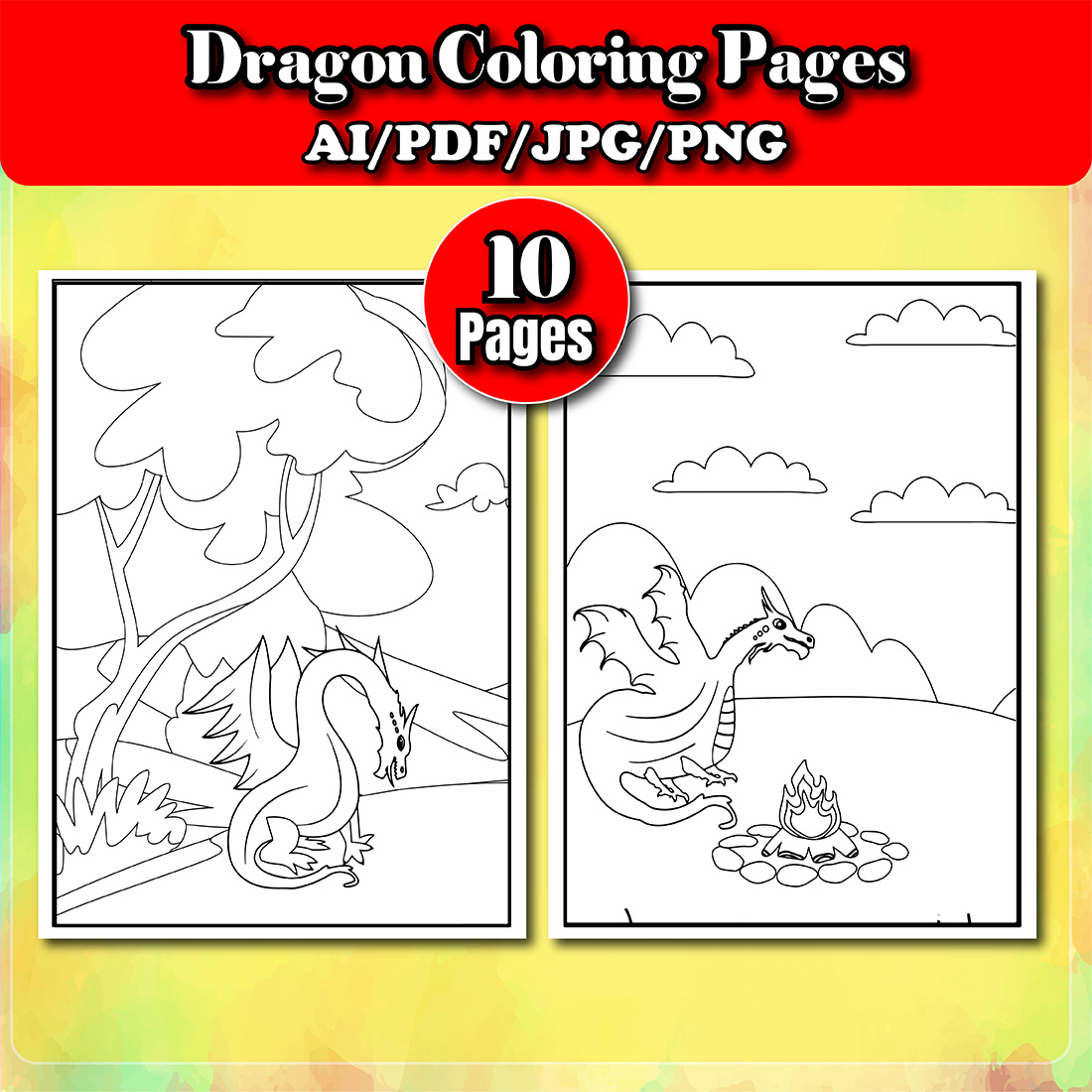 preview image Dragon Coloring Pages.
