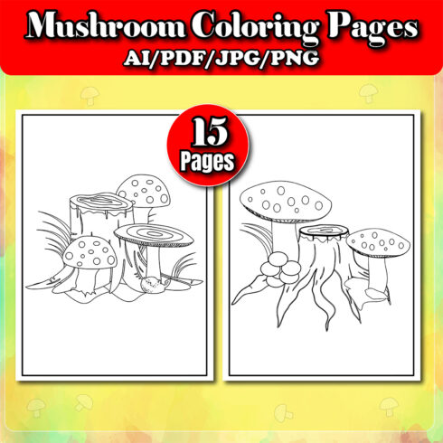 preview image Mushroom Coloring Pages.