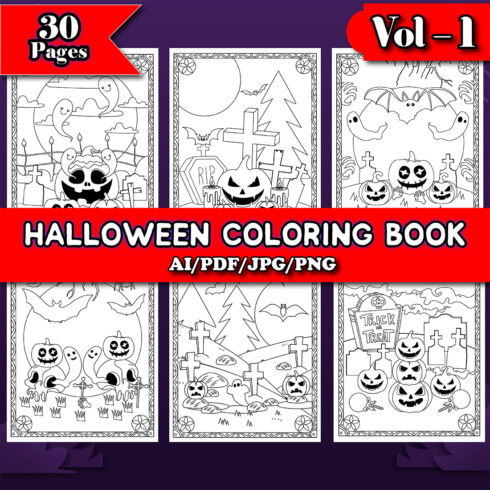 preview image Halloween Coloring Page for Kids.