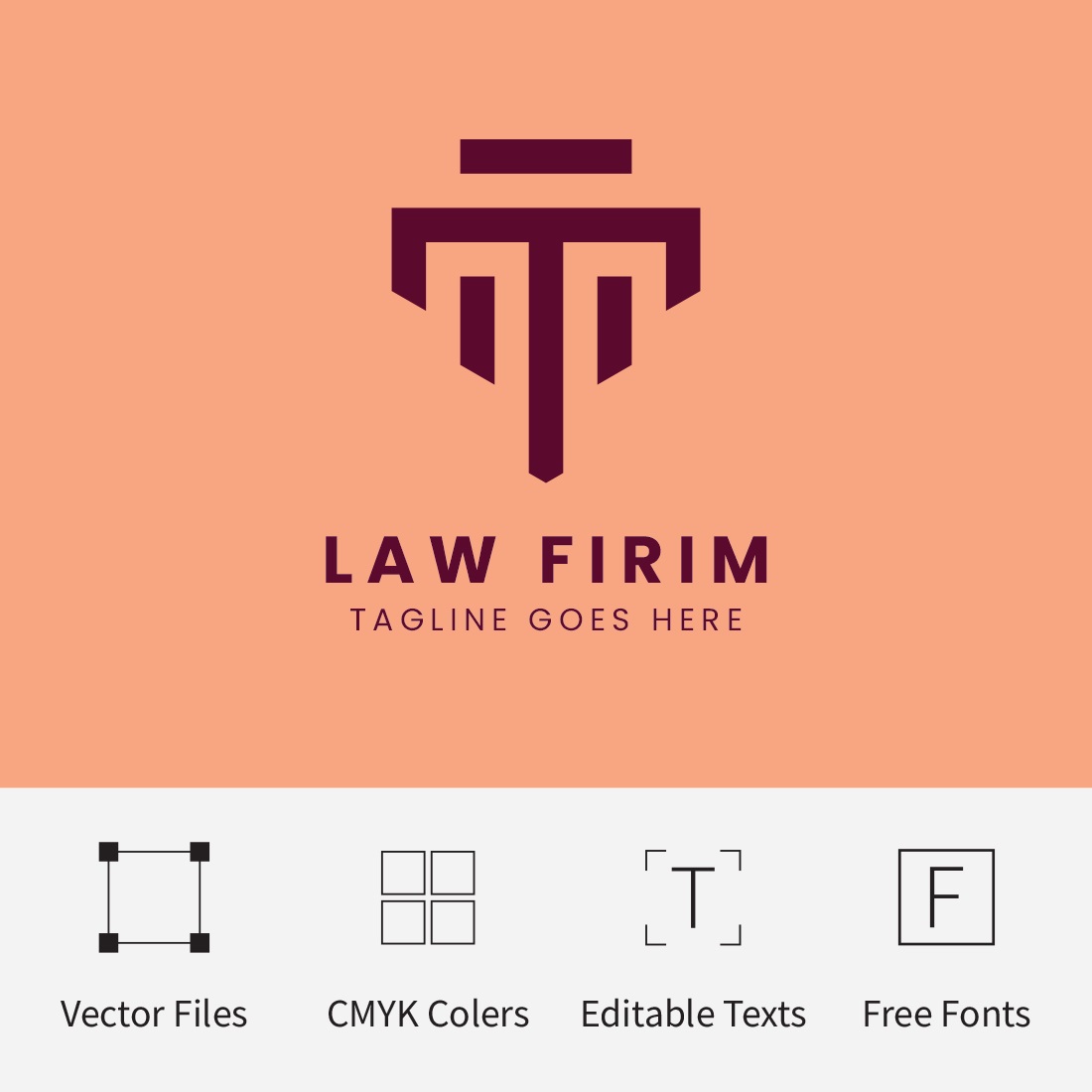 preview image Law firm Logo Design Template.