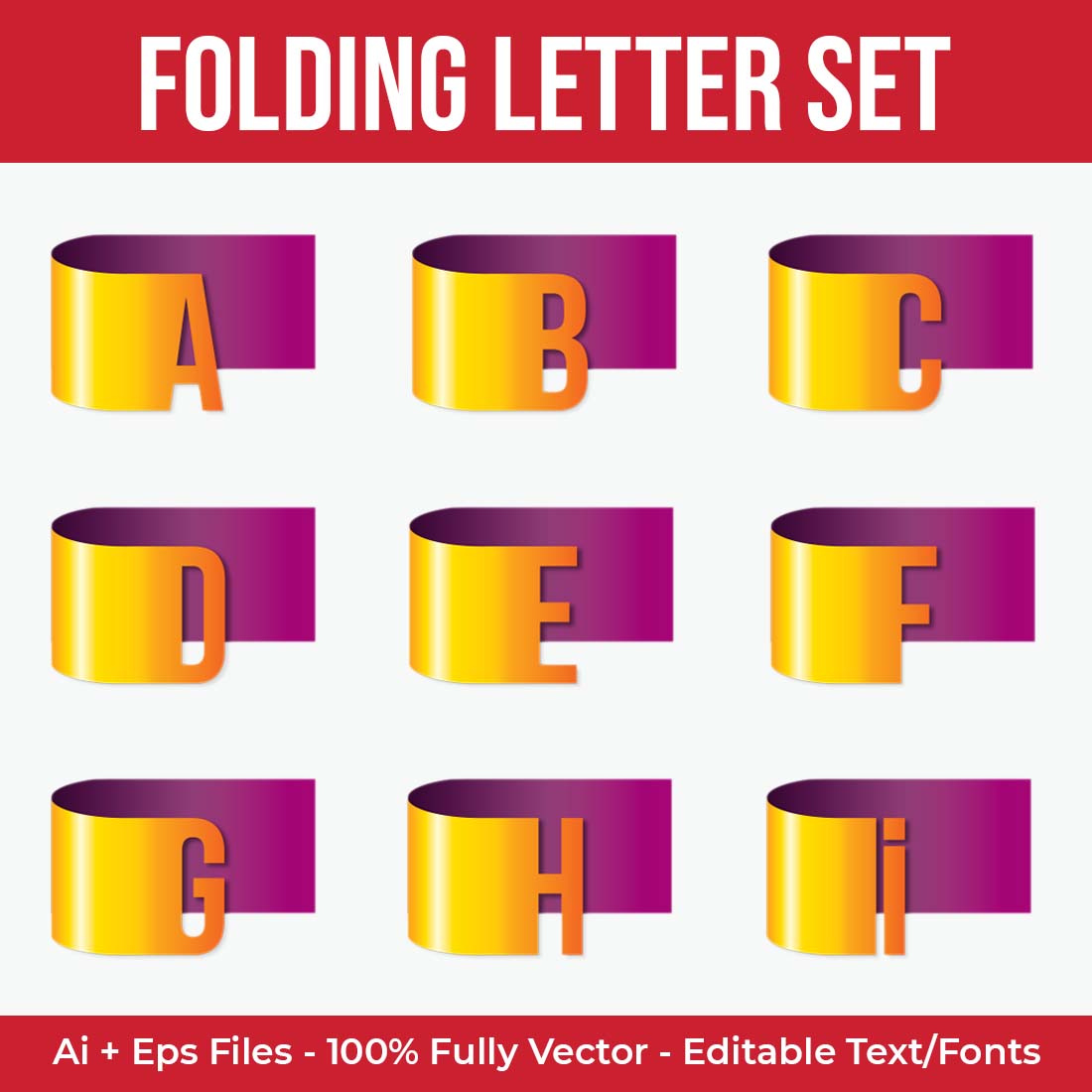 Folding Letter Logo Set cover image.